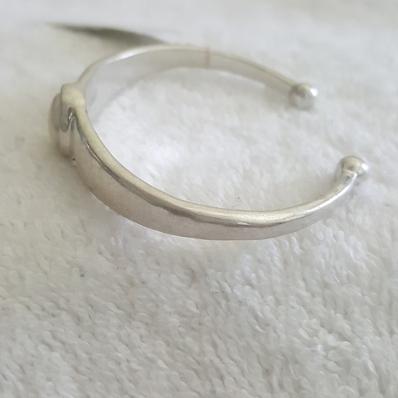 New Lucky Brand Silver Tone Pearl Cuff Bracelet - Picture 2 of 5